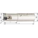 Schachtfrees Z2, met IK, voor SOMT09 90°, D 20mm
