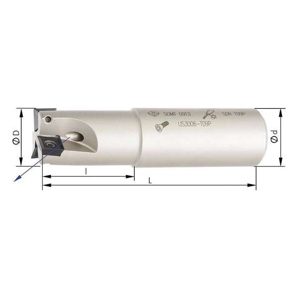 Schachtfrees Z2, met IK, voor SOMT09 90°, D 20mm