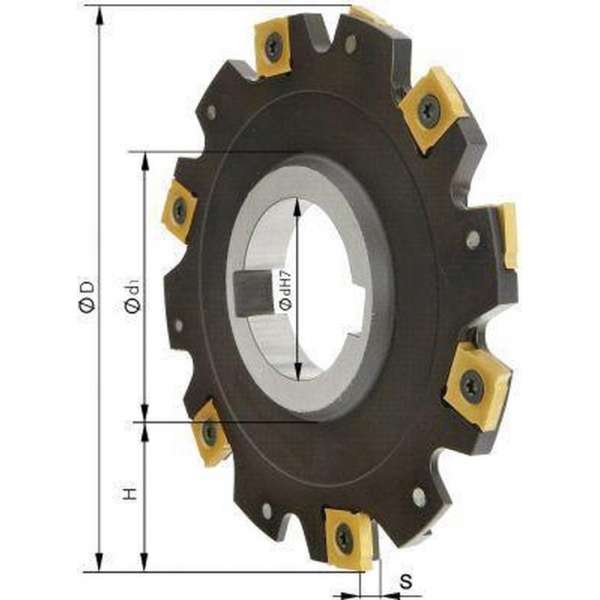 Schijffrees Z8 zonder kraag D 80x4mm Schijffrees Z8 zonder kraag D 80x4mm