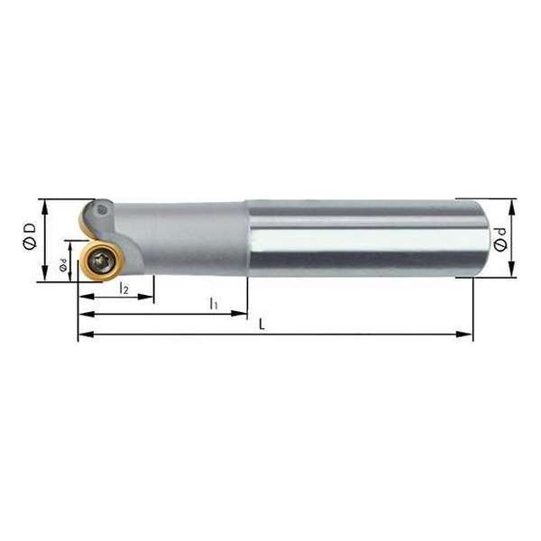 Schachtfrees Z2, met IK, voor RD.. D 20/156mm Schachtfrees Z2, met IK, voor RD.. D 20/156mm