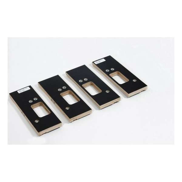 Riens Scharnierfreesmal voor deuren en ramen zonder tochtstrip set 4-delig 76 x 76mm Riens Scharnierfreesmal voor deuren en ramen zonder tochtstrip set 4-delig 76 x 76mm