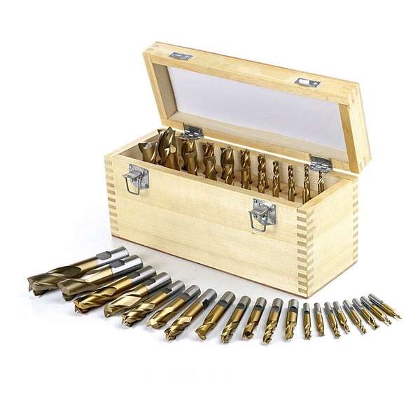 20 Delig HSS – Tin Gecoate Frezenset - Profi 20 Delig HSS – Tin Gecoate Frezenset - Profi