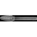 Stiftfrees HM boog ronde kop 12.7x25mm schacht 6mm