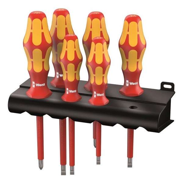 Wera 5006145001 6-delige VDE Schroevendraaierset Kraftform Plus Wera 5006145001 6-delige VDE Schroevendraaierset Kraftform Plus