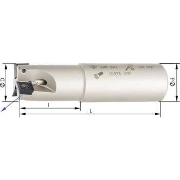 Schachtfrees Z4, met IK, voor SOMT09 90°, D 32mm