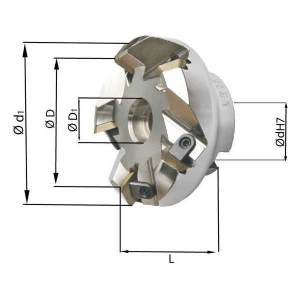 Vlakfrees De hydraulische, centrale klemming garandeerd en absolute starheid. 45°, Vlakfrees De hydraulische, centrale klemming garandeerd en absolute starheid. 45°,