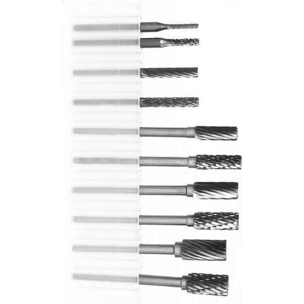 Frezenset HQ, hardmetaal (1.5 tot 6 mm diameter) Frezenset HQ, hardmetaal (1.5 tot 6 mm diameter)