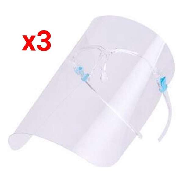Gelaatscherm Spatscherm - Hygiene masker - Masker - Niet-medisch Set van 3 Gelaatscherm Spatscherm - Hygiene masker - Masker - Niet-medisch Set van 3