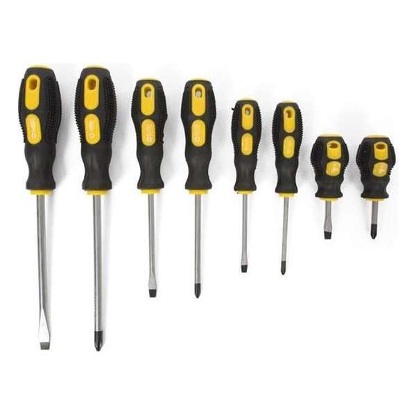 Prohobtools 8-delige schroevendraaierset in koffer Prohobtools 8-delige schroevendraaierset in koffer