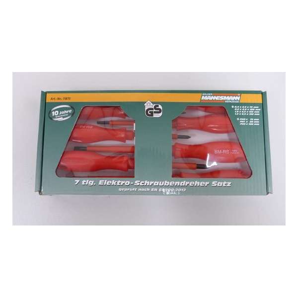 Screwdriver Set 1000V 7 Pcs Mannesmann Screwdriver Set 1000V 7 Pcs Mannesmann