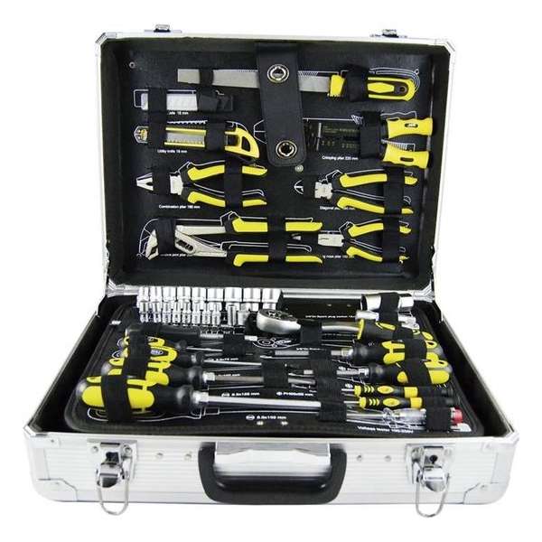 JBM Tools | SET VAN HET ALUMINIUM GEREEDSCHAP 108PCS 3/8" JBM Tools | SET VAN HET ALUMINIUM GEREEDSCHAP 108PCS 3/8"