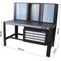 JBM Tools | WERKTAFEL MET 4 ONDERSTE LADEN EN VOUWEN ROLLUIKEN