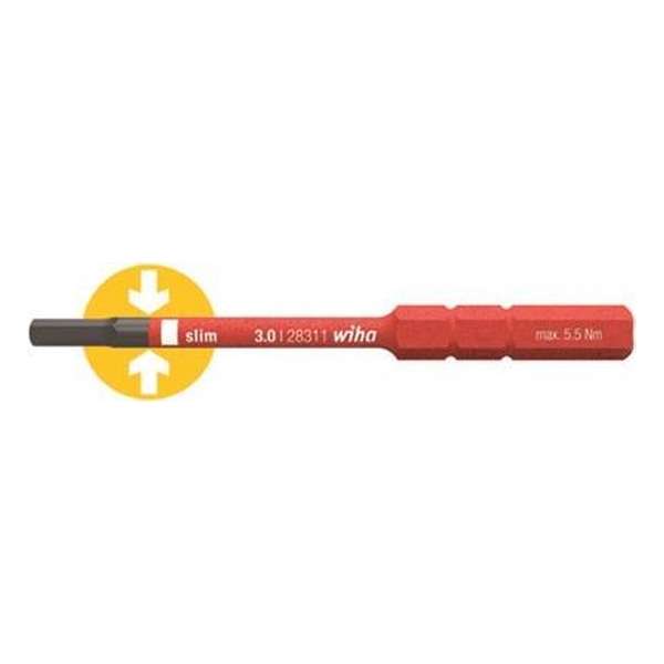 Wiha - Bit SlimBit Electric Zeskant VDE - 5 x 75 mm Wiha - Bit SlimBit Electric Zeskant VDE - 5 x 75 mm