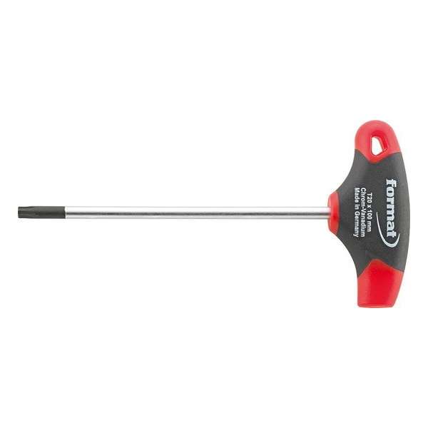 Schroevendraaiers met T-handgreep CV-staal T10x100mm FORMAT Schroevendraaiers met T-handgreep CV-staal T10x100mm FORMAT
