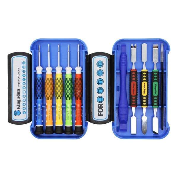 DELTACO VK-52, Smartphone reparatie gereedschap set, 10 stuks, Precisie CRV, blauw DELTACO VK-52, Smartphone reparatie gereedschap set, 10 stuks, Precisie CRV, blauw