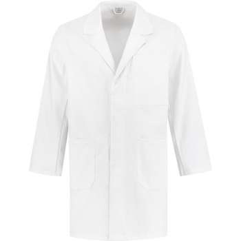 EM Workwear Stofjas 100% katoen - Wit - maat M / 48-50