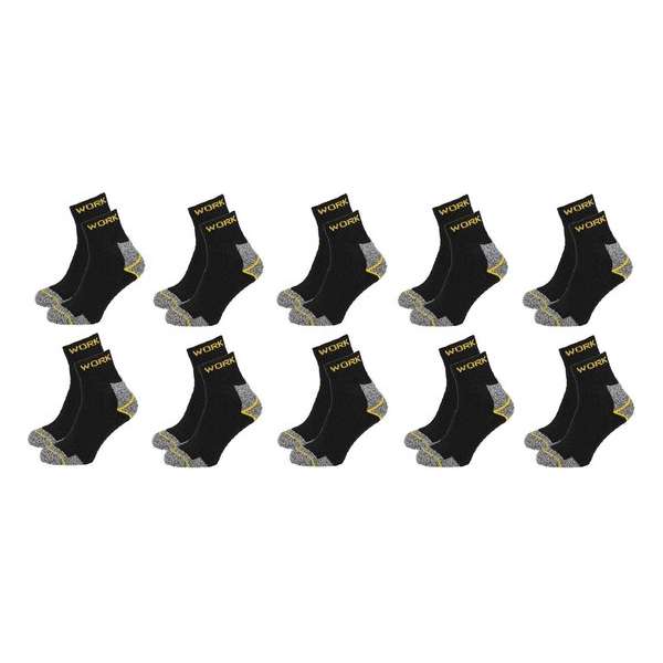 Korte werksokken set van 10 paar maat 39/42 - Kort - Enkel Korte werksokken set van 10 paar maat 39/42 - Kort - Enkel