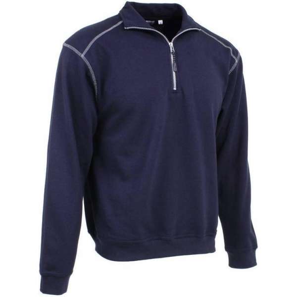 KREB Workwear® FREDERIK Zip Sweater MarineblauwXL KREB Workwear® FREDERIK Zip Sweater MarineblauwXL