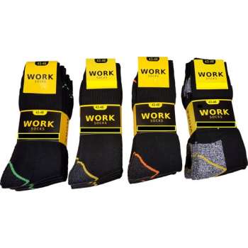 Work werksokken 4 kleuren limited edition maat 43/46