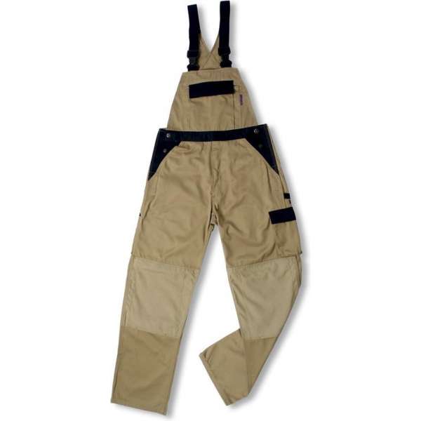 Amerikaanse breteloverall Assent 3141 khaki maat 48 Amerikaanse breteloverall Assent 3141 khaki maat 48