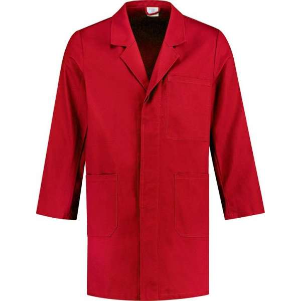 EM Workwear Stofjas 100% katoen rood maat XXL / 60-62 EM Workwear Stofjas 100% katoen rood maat XXL / 60-62