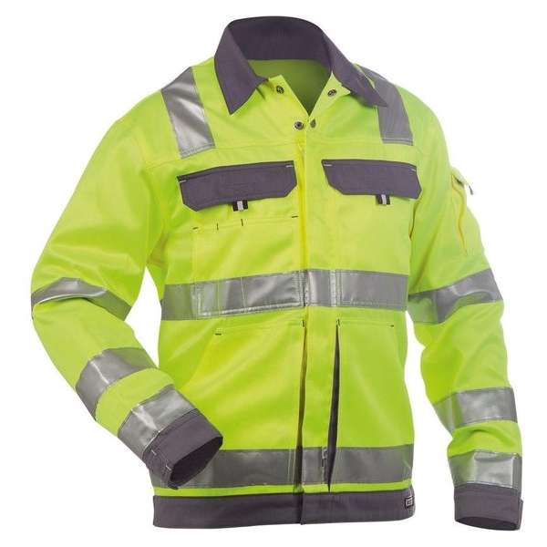 Dassy Dusseldorf Hoge zichtbaarheidswerkvest Geel/Grijs maat M Dassy Dusseldorf Hoge zichtbaarheidswerkvest Geel/Grijs maat M