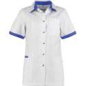 Haen / Ballyclare Dames Zorgjas Fijke- Wit / Royal Blue - Maat S