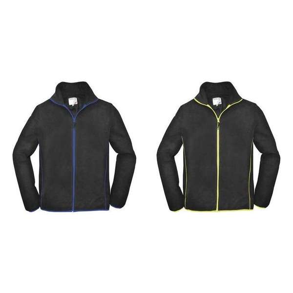 TERRAX WORKWEAR Lichtgewicht fleecejack zwart/lime maat XXL