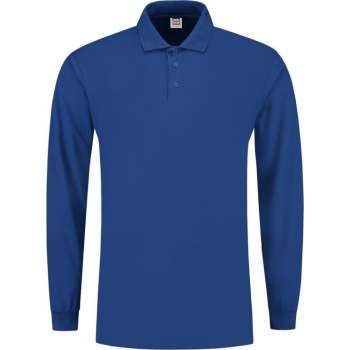 Tricorp Poloshirt lange mouw - Casual - 201009 - Royalblauw - maat XXL
