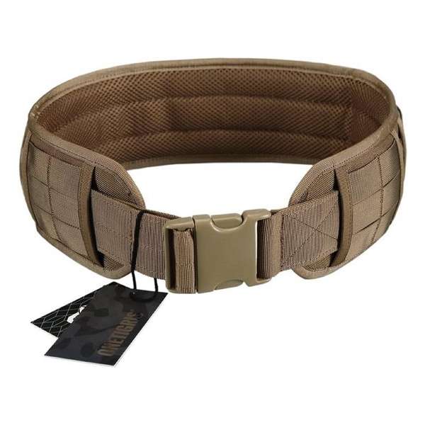 verstelbare militaire tactische riem met afneembare dikke pad, 1000d Nylon maat L Kleur Bruin Airsoft Paintball verstelbare militaire tactische riem met afneembare dikke pad, 1000d Nylon maat L Kleur Bruin Airsoft Paintball
