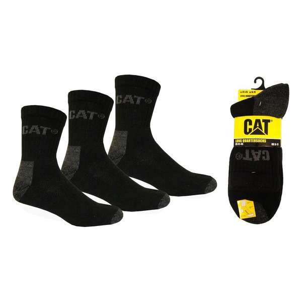 CAT Quarter Werksokken half hoog maat 41-45 ZWART CAT Quarter Werksokken half hoog maat 41-45 ZWART