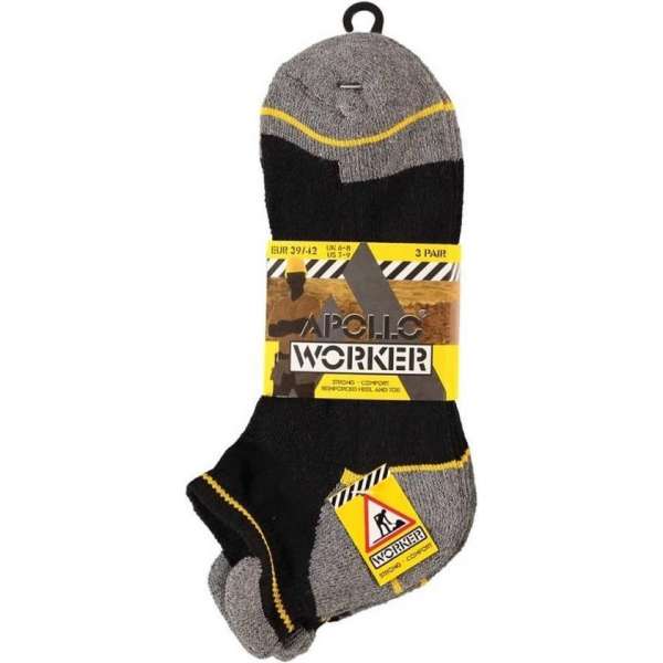 Worker sneaker werksokken - 6 Paar - Maat 43-46 Worker sneaker werksokken - 6 Paar - Maat 43-46