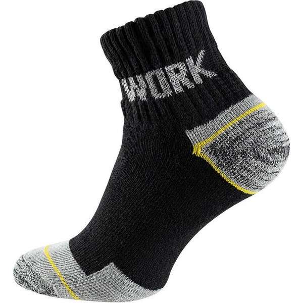 MeisterWear werksokken 3 paar, boven de enkel, zwart met grijs maat 39/42 en 43/46 MeisterWear werksokken 3 paar, boven de enkel, zwart met grijs maat 39/42 en 43/46