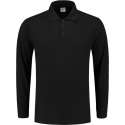 Tricorp Poloshirt lange mouw - Casual - 201009 - Zwart - maat S