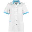 Haen / Ballyclare Dames Zorgjas Fijke- Wit / Turquoise - Maat XL