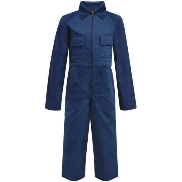 vidaXL Kinderoverall met mouwen maat 158/164 blauw vidaXL Kinderoverall met mouwen maat 158/164 blauw