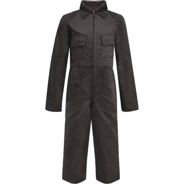 vidaXL Kinderoverall met mouwen maat 122/128 grijs
