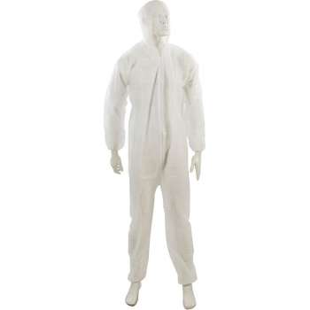 Silverline Wegwerp Overall - Wit - Maat XL