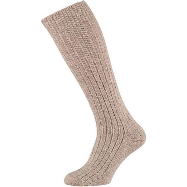 Worker - Noorse - Beige - Wollen Kniekous - Maat 42-45 Worker - Noorse - Beige - Wollen Kniekous - Maat 42-45