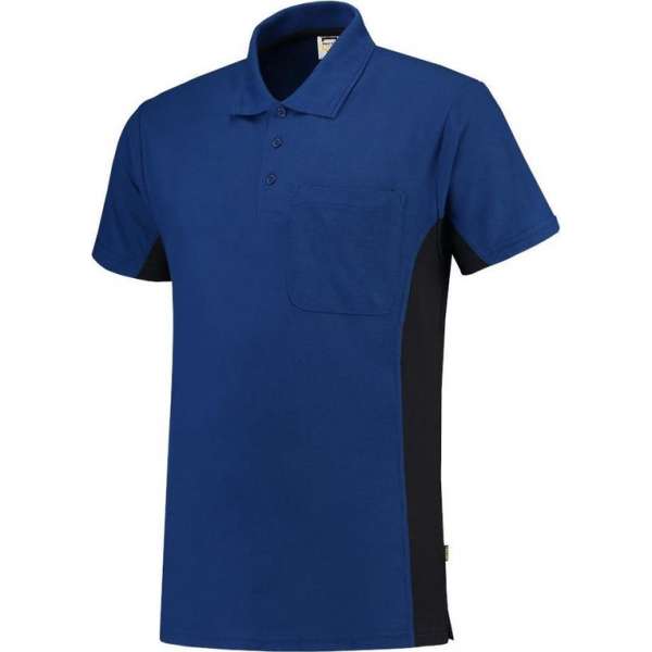 Tricorp poloshirt bi-color - Workwear - 202002 - koningsblauw / navy - Maat L Tricorp poloshirt bi-color - Workwear - 202002 - koningsblauw / navy - Maat L