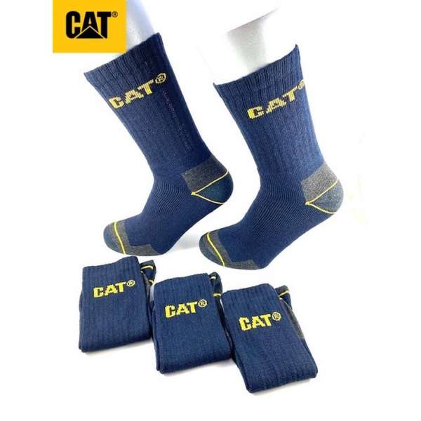 CAT Werksokken Multipack Blauw Maat 46-50 CAT Werksokken Multipack Blauw Maat 46-50