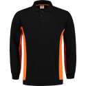 Tricorp Polo Sweater Bicolor Borstzak 302001 Zwart / Grijs  - Maat L