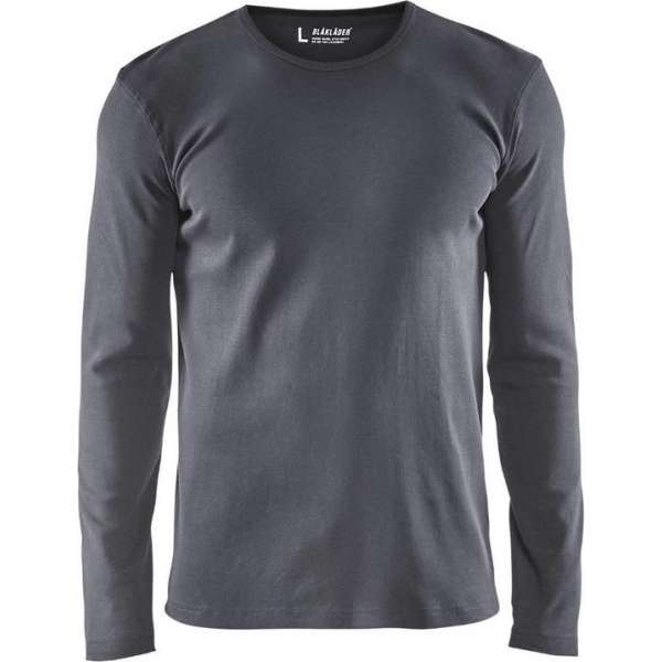 Blåkläder 3314-1032 T-shirt lange mouwen Grijs maat XL Blåkläder 3314-1032 T-shirt lange mouwen Grijs maat XL