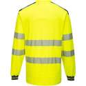 Portwest T185 - PW3 Hi-Vis T-shirt met lange mouw Geel/marine Maat: L