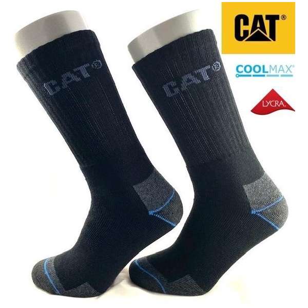 CAT Werksokken - COOLMAX - Multipack 3 Paar - Top Werksok - 80% Katoen met Coolmax !! 43/46 CAT Werksokken - COOLMAX - Multipack 3 Paar - Top Werksok - 80% Katoen met Coolmax !! 43/46
