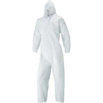 Beschermoverall, PP, 50 g/mm2, Gr. 3XL, wit
