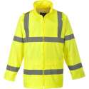 Regenjas Geel Maat L met reflecterende striping