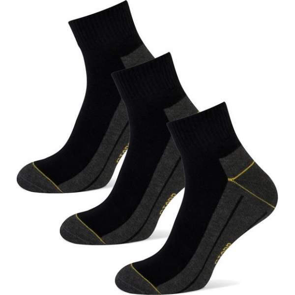 Stapp Yellow Herensok Yellow Quarter Coolmax Zwart - Sokken - 3 x 39-42 2-Pack Stapp Yellow Herensok Yellow Quarter Coolmax Zwart - Sokken - 3 x 39-42 2-Pack