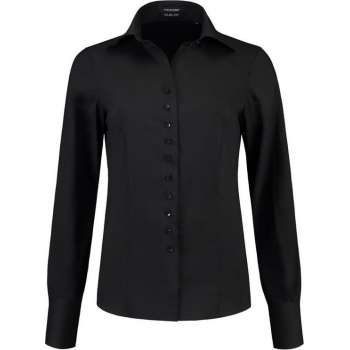 Tricorp 705004 Blouse Stretch Slim Fit Zwart maat 42