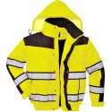 Portwest Hi-vis classic bomber jacket, Geel/Zwart, Maat XL